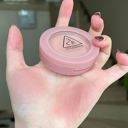 3ce单色腮红盘蜜桃橘显白