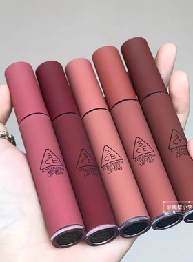 韩国3CE丝绒雾面唇釉女TAUPE哑光口红laydown daffodil正品砖红色