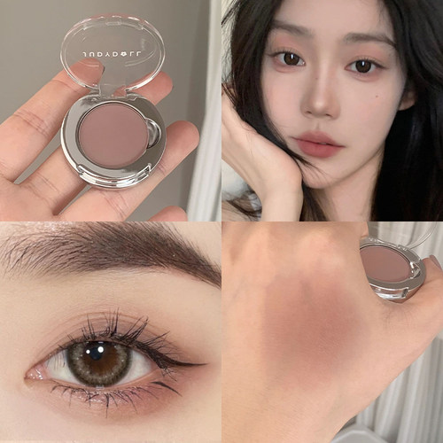 万能消Z灰粉色！橘朵单色眼影