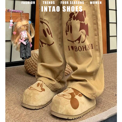 米奇联名~丑萌大头勃肯鞋半拖女