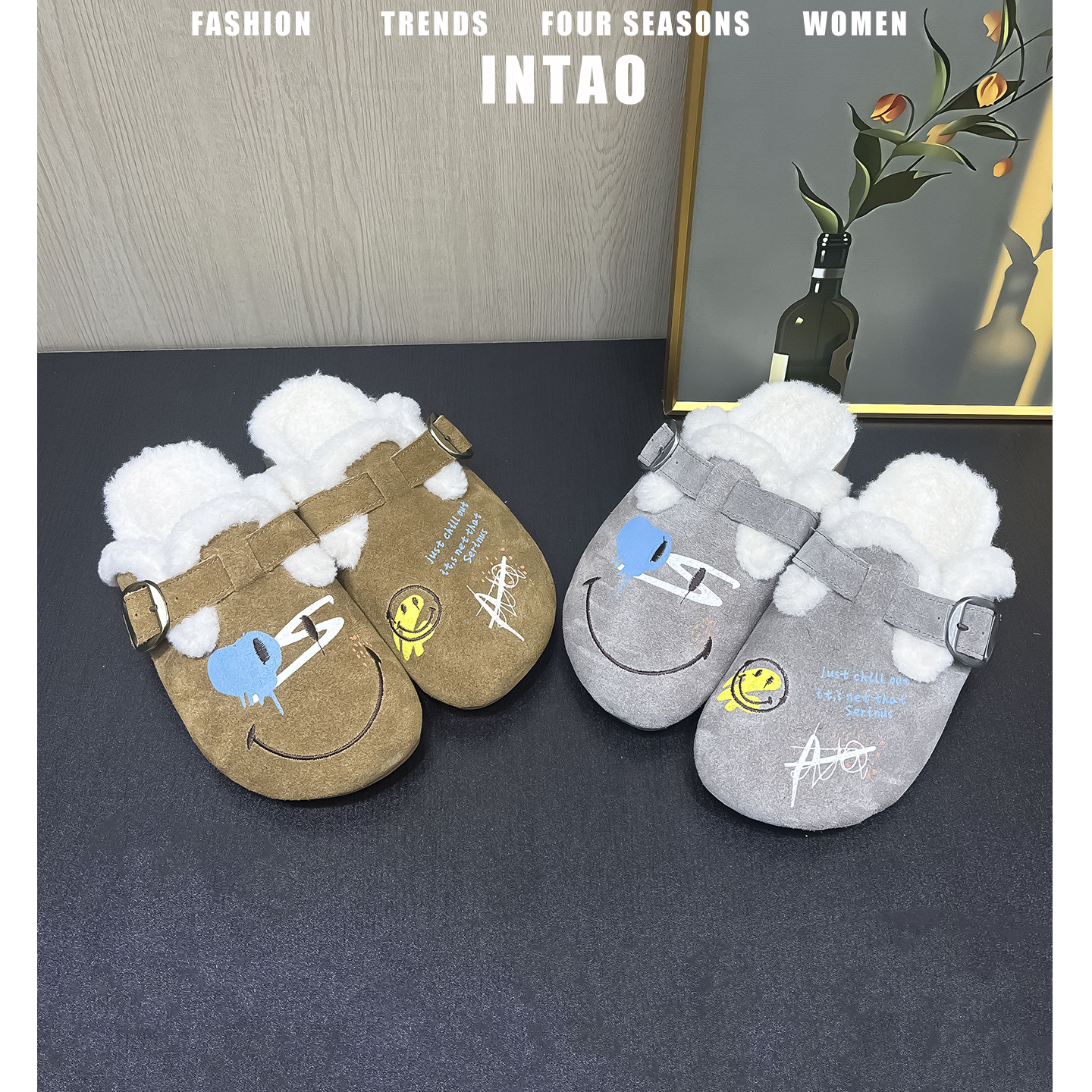 流浪吐司磨砂牛皮绝美勃肯鞋半拖