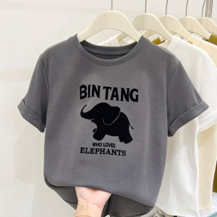 短袖 复古印花宽松上衣半袖 t恤女欧洲站夏季 美式 新款 2025欧货大版