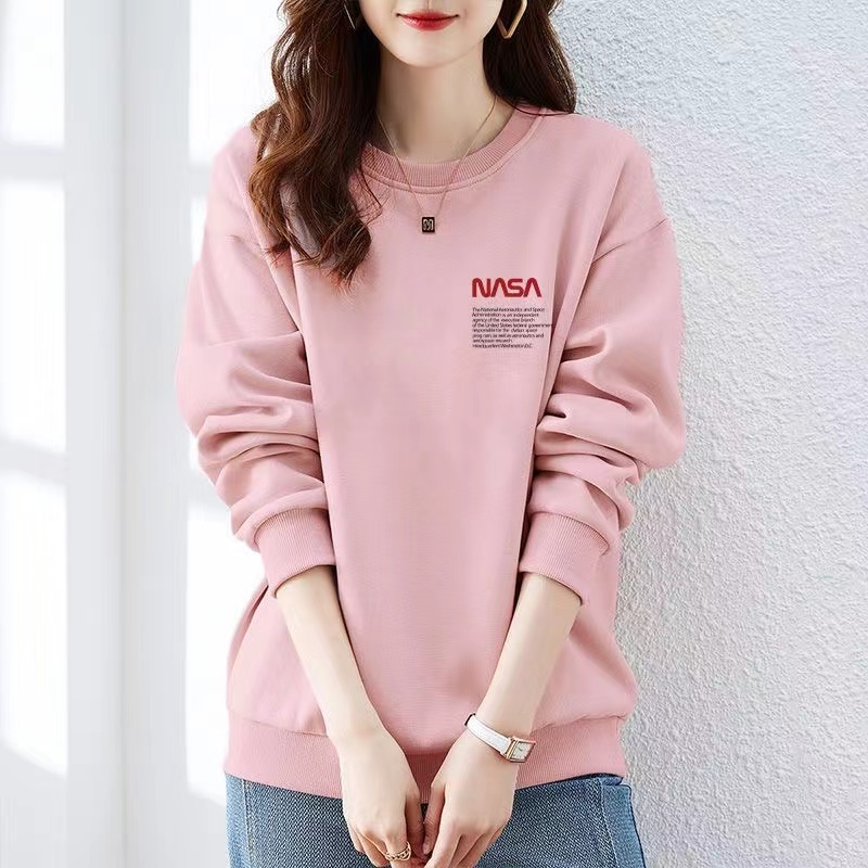 高端大牌超好看纯棉宽松印花卫衣