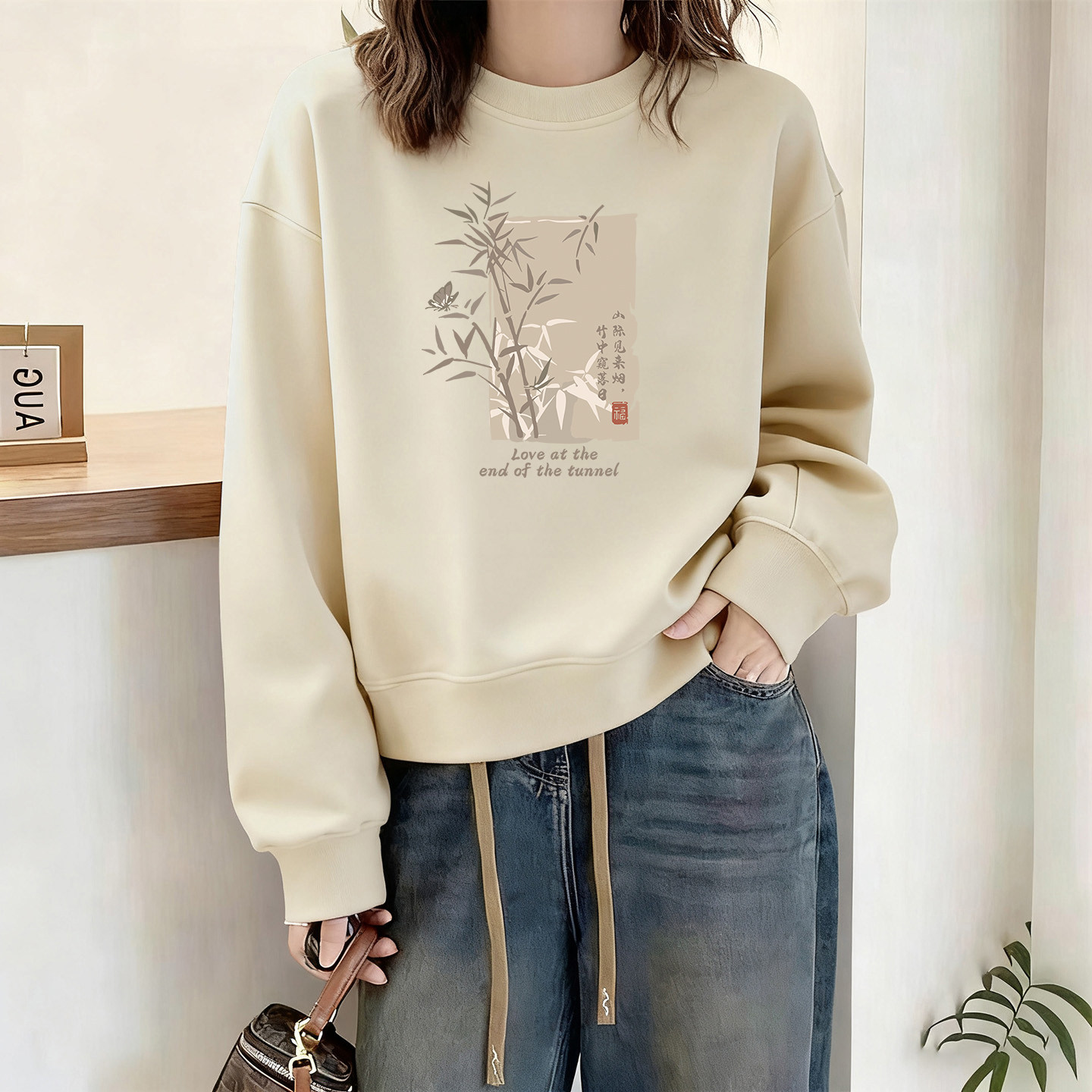 山东即墨高端小个子纯棉卫衣女秋冬国风加绒宽松正肩内搭加厚外套,女装/女士精品,卫衣/绒衫,淘宝优惠券,粉丝福利购,淘宝优惠卷