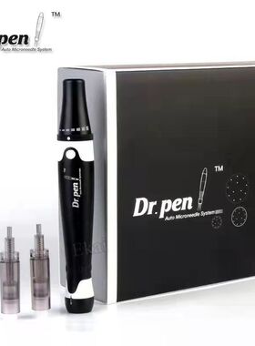 电动纳米微针笔小黑笔drpen A7纳米脸部导入美容仪亚马逊热销正品