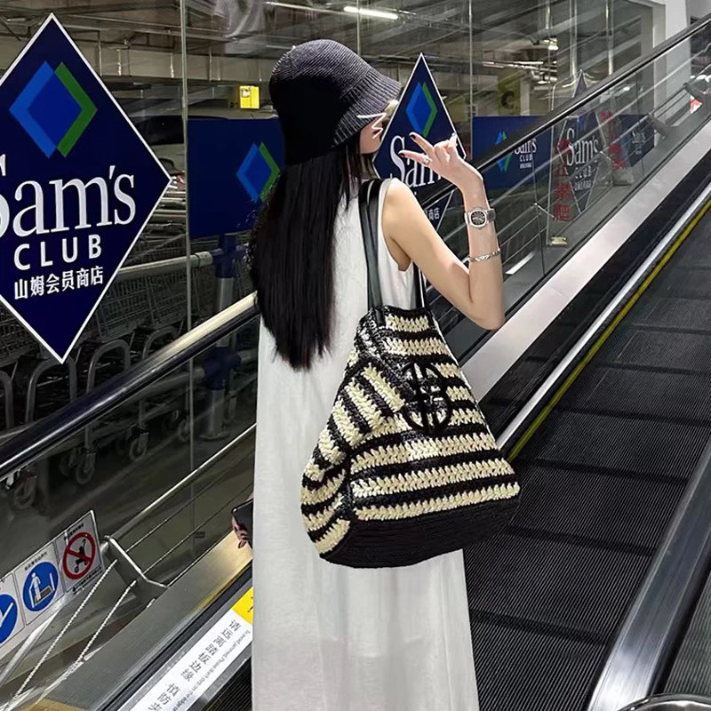 条纹针织渔夫日韩女春夏秋