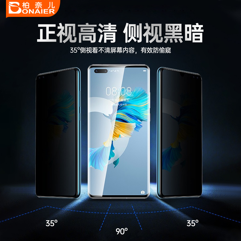 柏奈儿华为mate40pro系列防窥膜