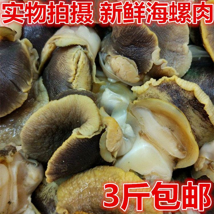 丹东特产新鲜香螺肉冰鲜冷冻玉螺肉冻香螺肉纯海螺肉海鲜熟冻贝