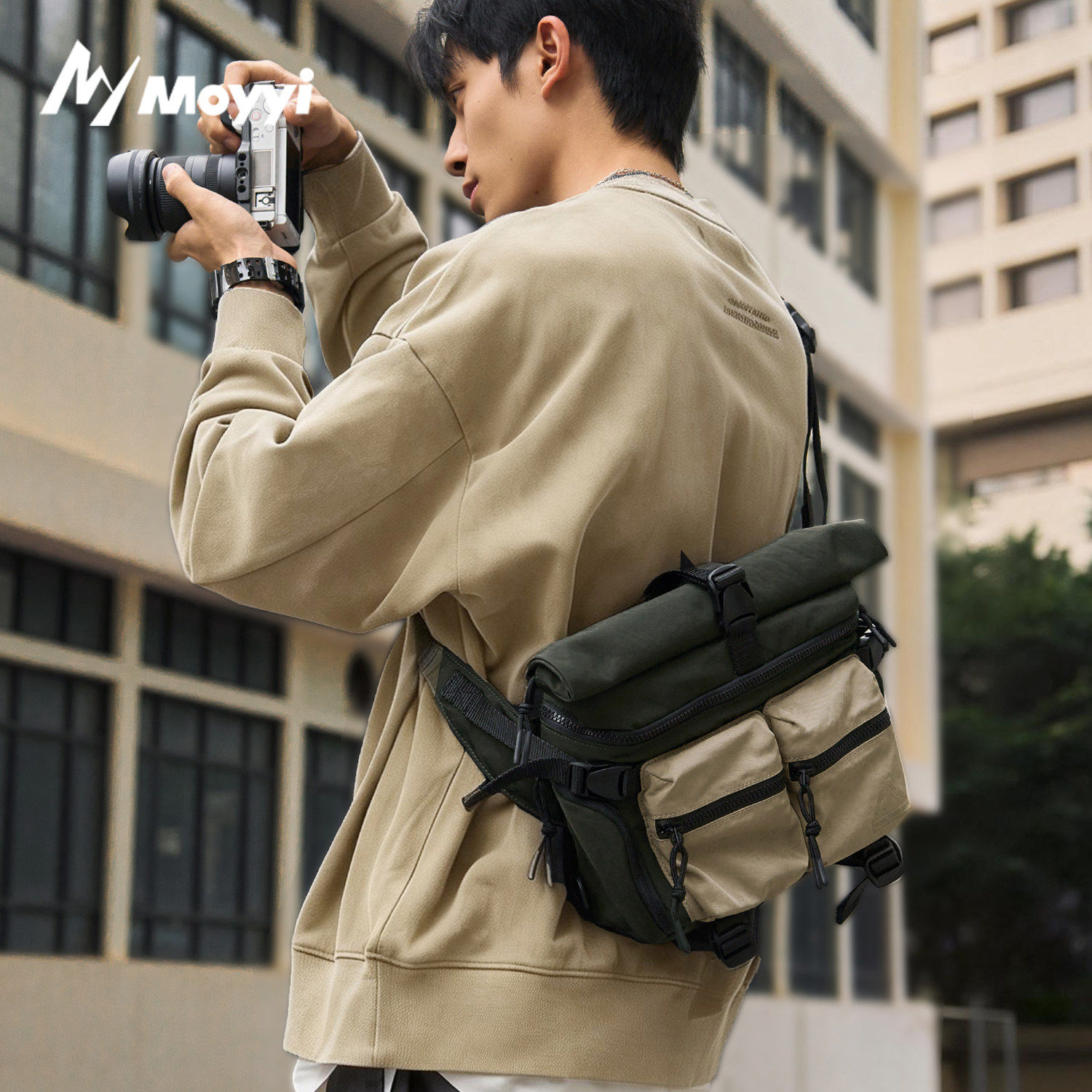 Clean Knоck休闲单肩相机可携式斜挎包手提摄影收纳包防撞