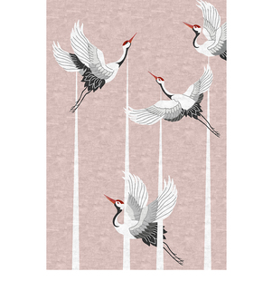 由内家居YOUNEIHOME现代艺术丹顶鹤动物图案几何图形定制地毯客厅