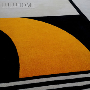 YOUNEIHOME由内家居客厅新西兰进口羊毛手工地毯现代几何图形线条