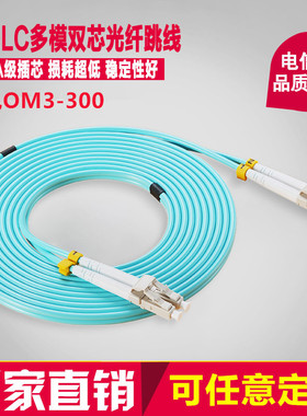波钢 OM3-300万兆多模光纤跳线双芯LC-LC-SC-ST-FC室内线尾纤光钎线光纤线电信级跳线可定制3米5米10米 LSZH