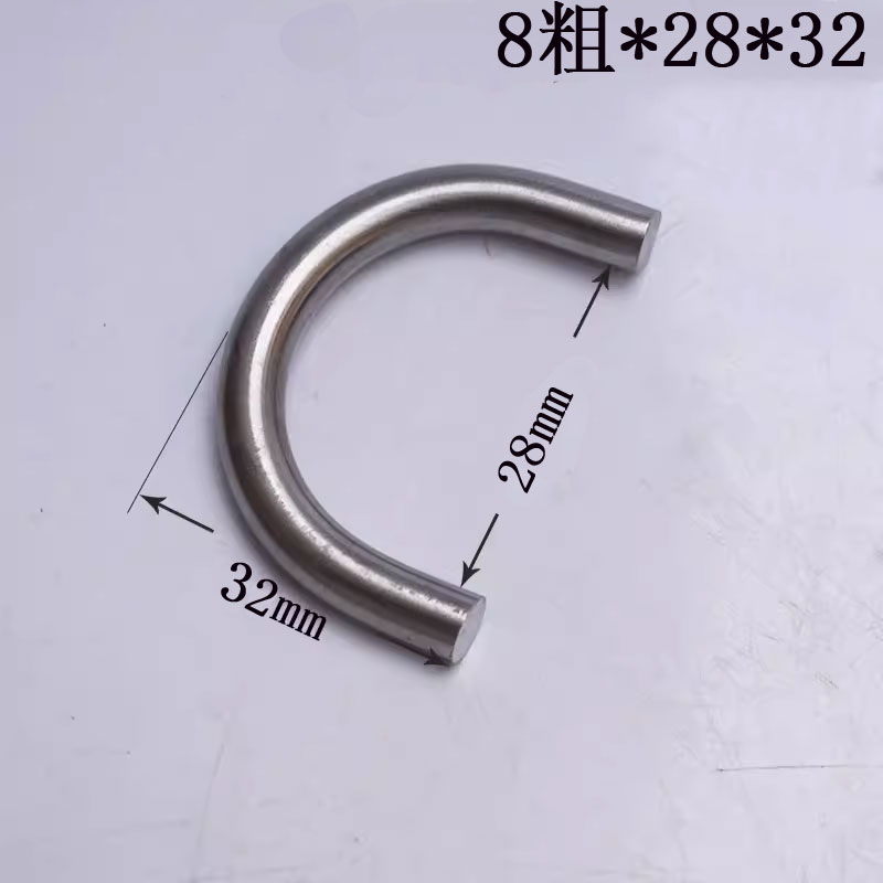 不锈钢304可焊接U环非标定制弯钩子拉环定制U型卡金属吊钩半圆环