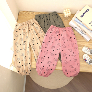 儿童春秋裤子宝宝灯芯绒宽松休闲长裤中小童韩版卫裤男女童束脚裤