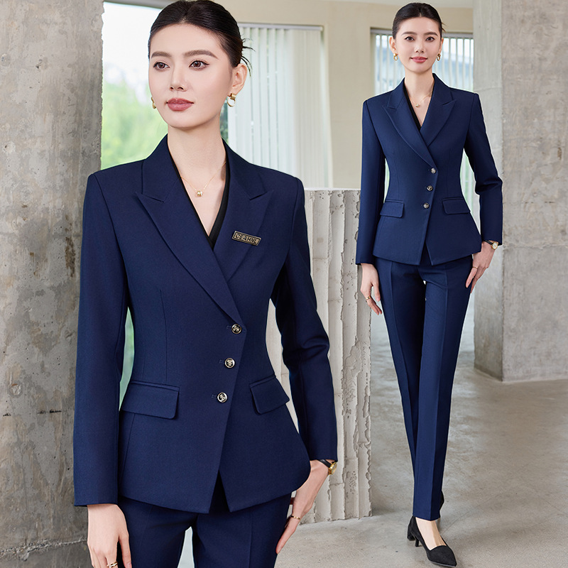 高级感西装套装女秋季时尚气质职业装小个子西服外套通勤商务正装
