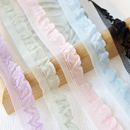 2cm 橡筋蕾丝花边袜子娃衣宠物衣 木耳弹力带黑色白色彩色松紧带