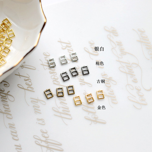 3mm金属迷你日字扣鞋扣