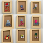 纯手工毛线编织创意衬衣可爱纽扣套趣味装 小众饰品 饰百搭复古个性