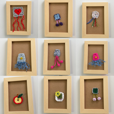 纯手工毛线编织创意衬衣可爱纽扣套趣味装饰百搭复古个性小众饰品