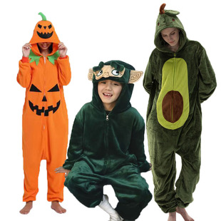万圣节南瓜茄子牛油果演出服卡通连体睡衣结界兽美乐蒂鳄鱼恶魔