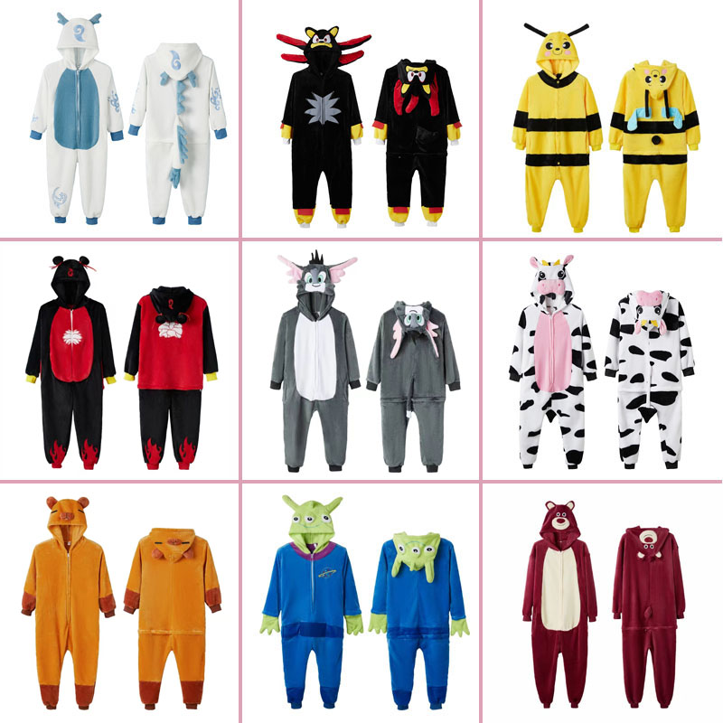 哪吒熬丙演出服棕马格林奇卡通连体睡衣圣诞老人卡皮巴拉布布大星