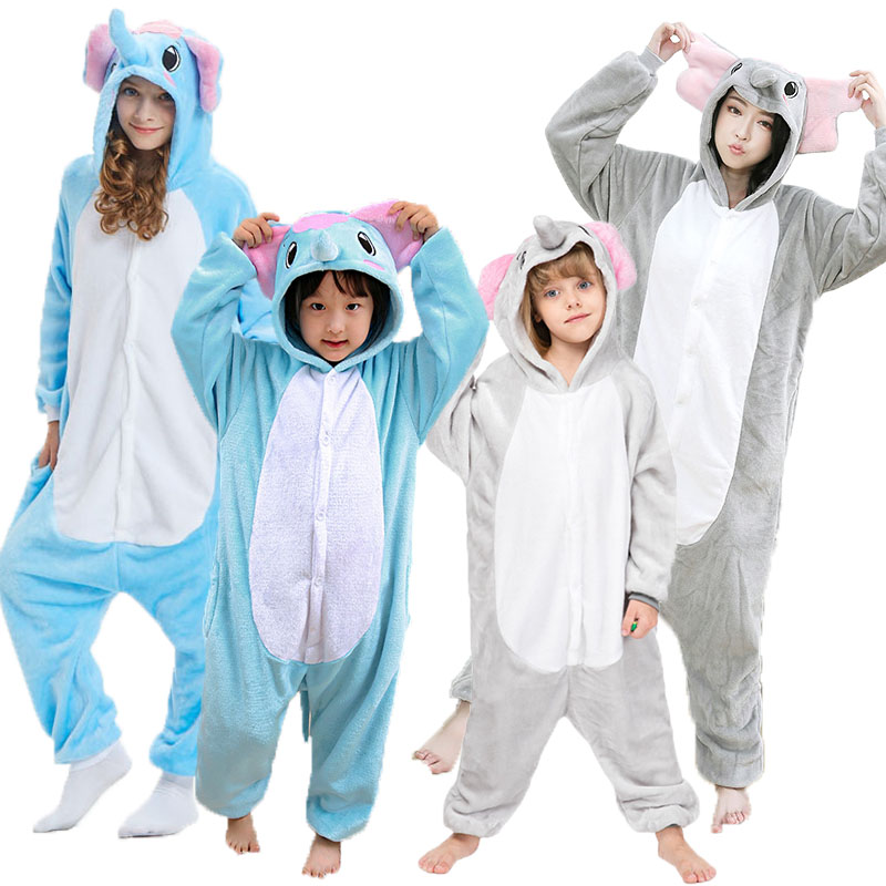 大象男女儿童舞台服连体睡衣