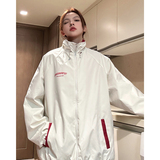 中性！春季新款双面穿夹克美式防水冲锋衣港风情侣外套女7801-P88，女装短外套，电商C213(原B265)
