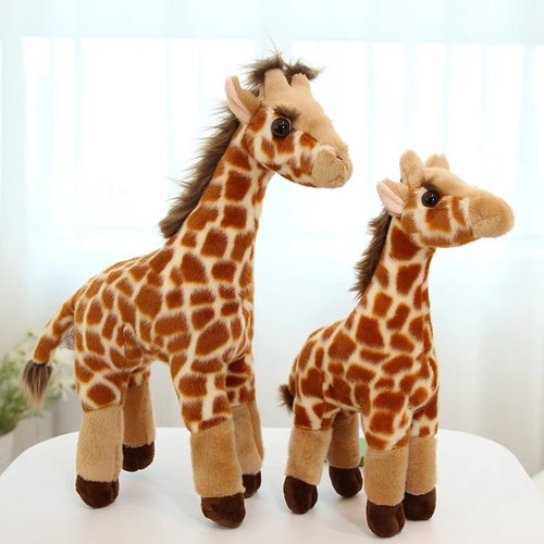 正版AURORA仿真长颈鹿玩偶小鹿公仔毛绒玩具布娃娃儿童生日礼物女