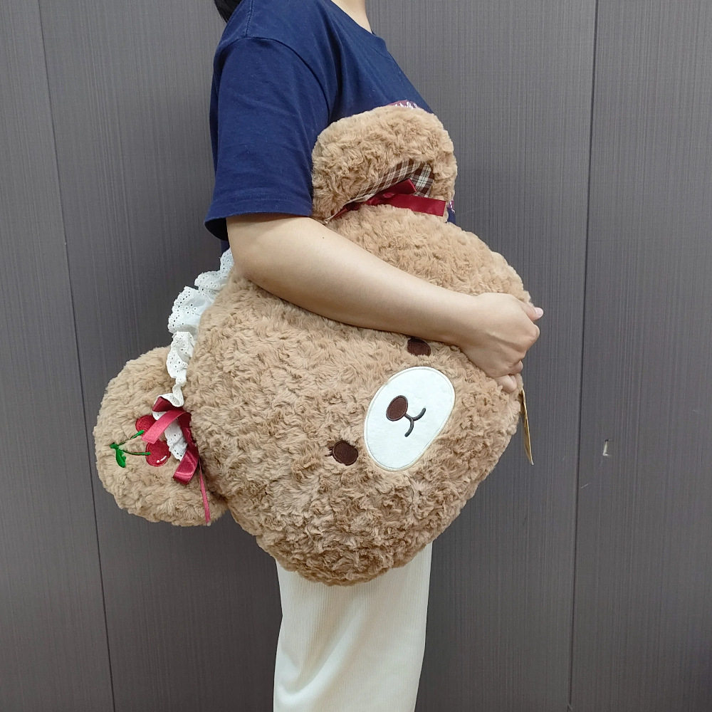 鼻涕熊洛丽塔樱桃熊睡觉抱枕毛绒玩具可爱玩偶靠枕儿童生日礼物女