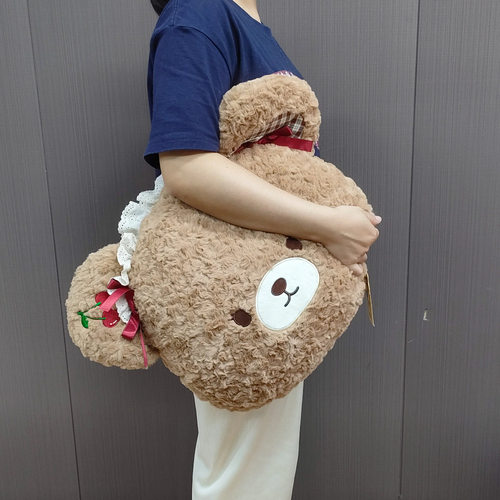 鼻涕熊洛丽塔樱桃熊睡觉抱枕毛绒玩具可爱玩偶靠枕儿童生日礼物女