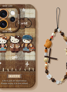 适用opporeno15pro手机壳reno15新款reno14硅胶reno13软reno12挂绳reno11全包防摔可爱豹纹kt猫女保护pro套