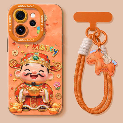 新年财神适用opporeno15手机壳8/7保护套reno12硅胶4新款reno13防摔马年3女6/52026新年reno14pro高级pro9se1