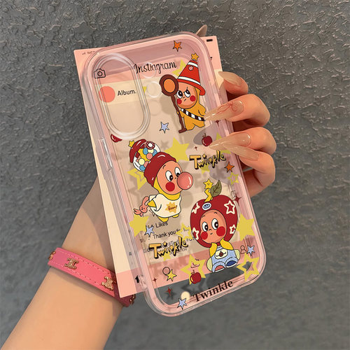 撞色二合一透明软胶保护