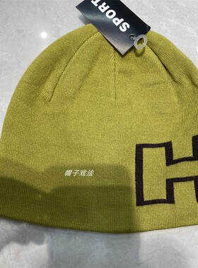 休闲H字母针织帽男女薄款直边护耳滑雪通用秋冬保暖防寒户外帽子