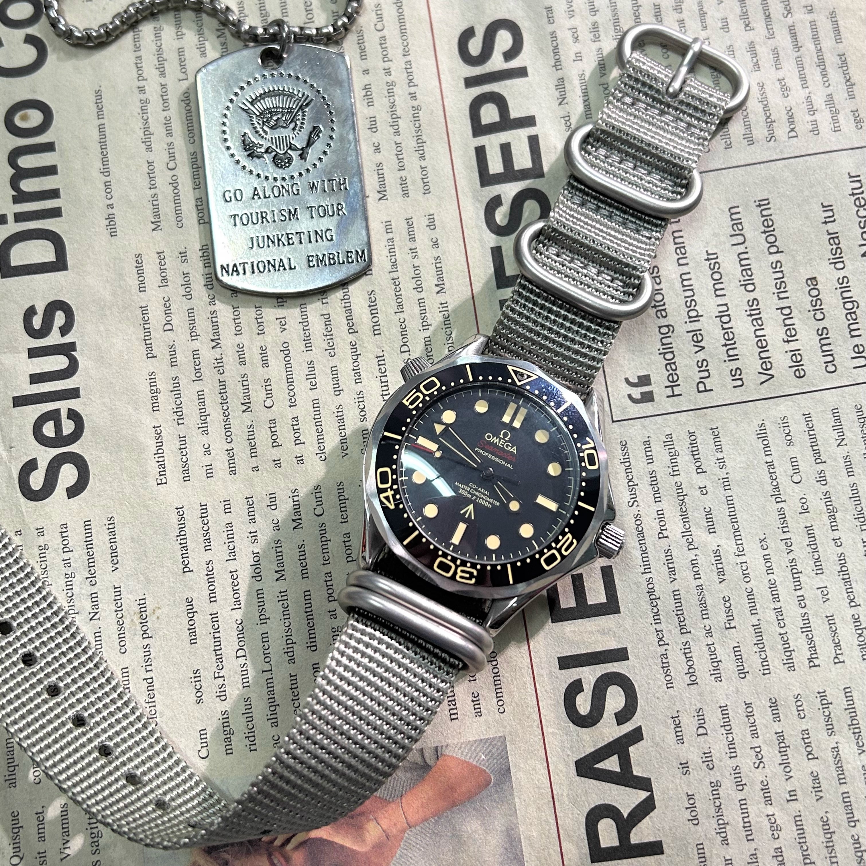 尼龙帆布腕带男士手表链