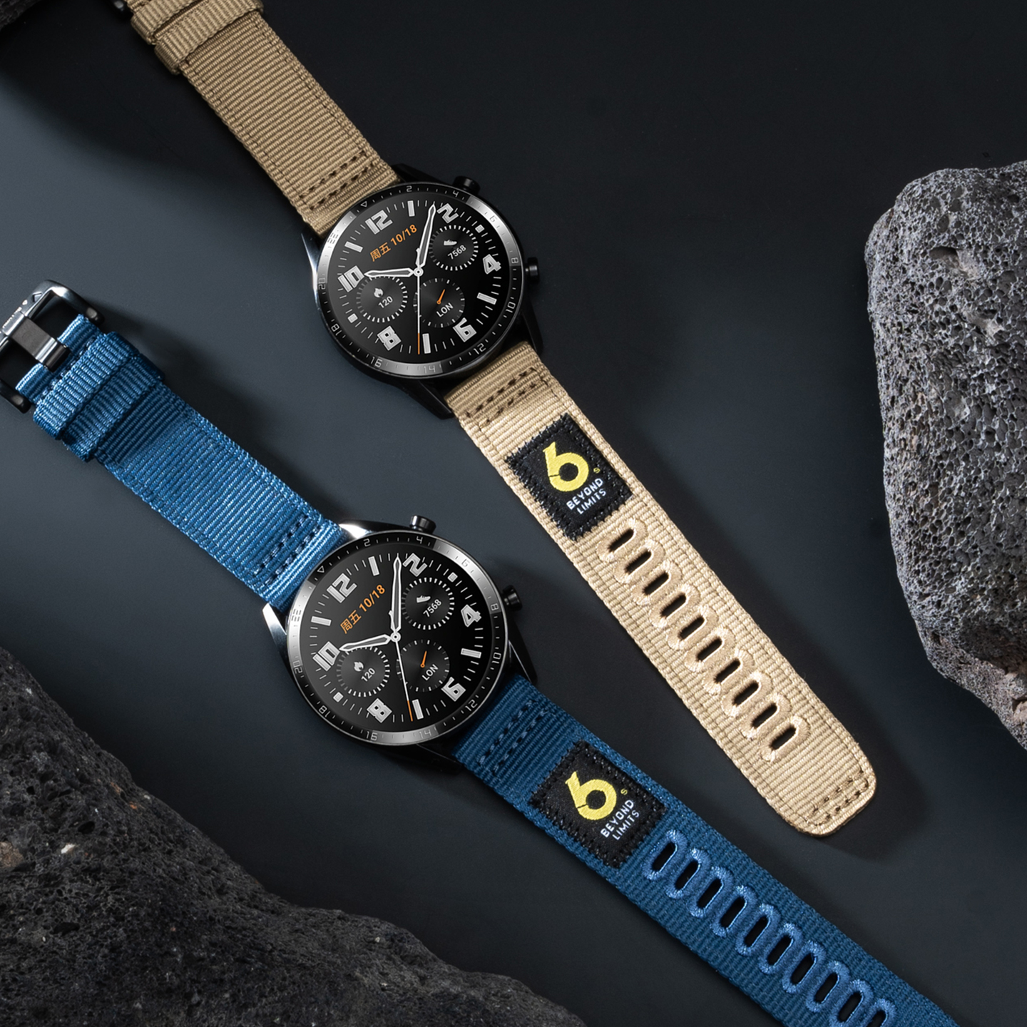 升级无毛刺孔位织唛尼龙表带