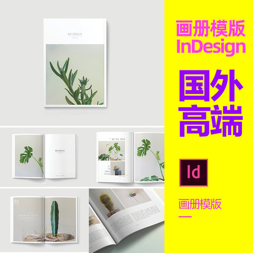 企业公司宣传册模版杂志排版id书籍封面Indesign ID模板