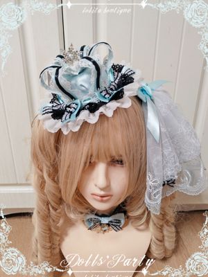 Lolita原创手作小物皇冠礼帽头饰配饰古典人偶安东尼蛋糕云朵爱丽
