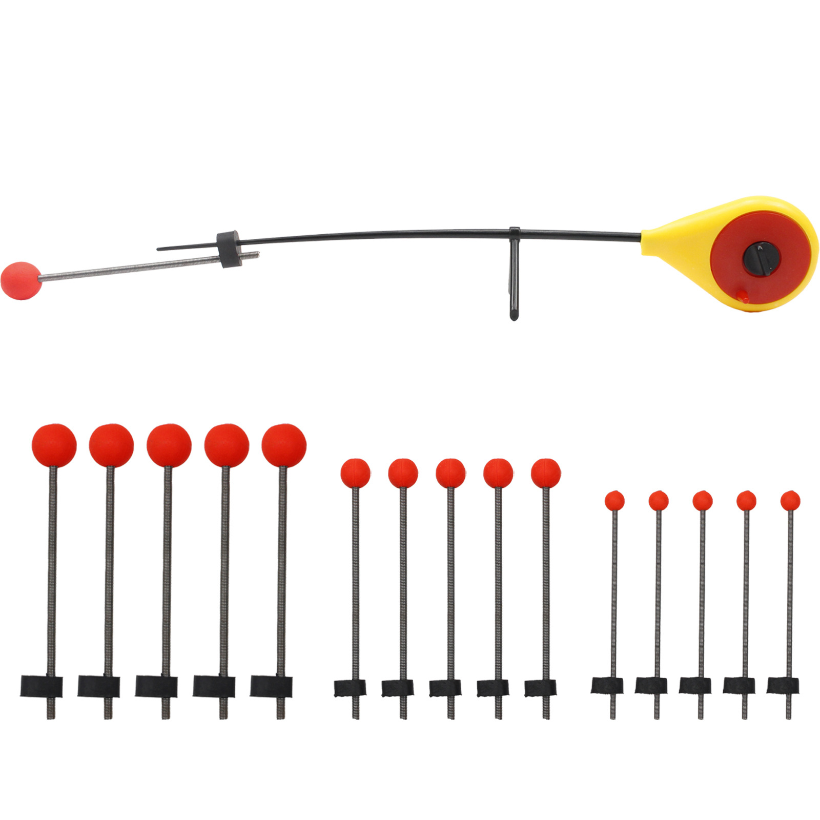 猎高冬季钓鱼塑料冰钓竿冬钓隐藏渔轮竿支架套装跨境鱼竿弹簧竿稍