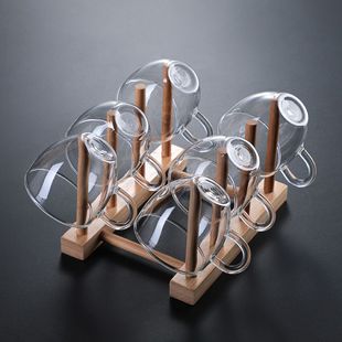 加厚透明玻璃小茶杯带把茶杯品茗功夫杯迷你小玻璃杯家用喝茶杯子