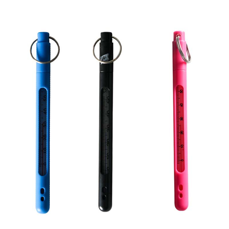 22渔具钓鱼红水温度计实验玻璃棒式水温计测水温表带挂环跨境批发