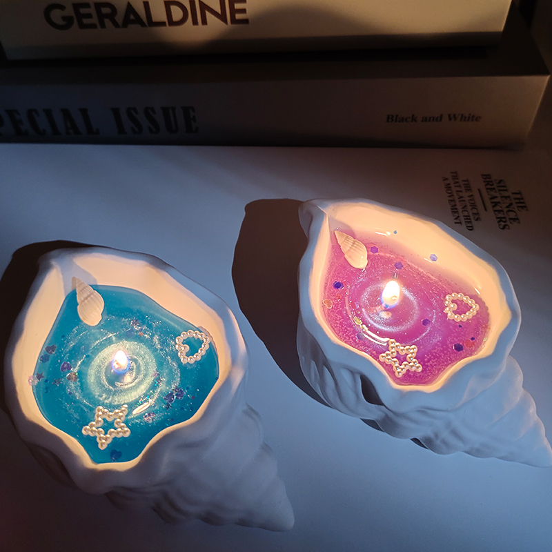 原創小紅書熱賣海螺貝殼香薰蠟燭