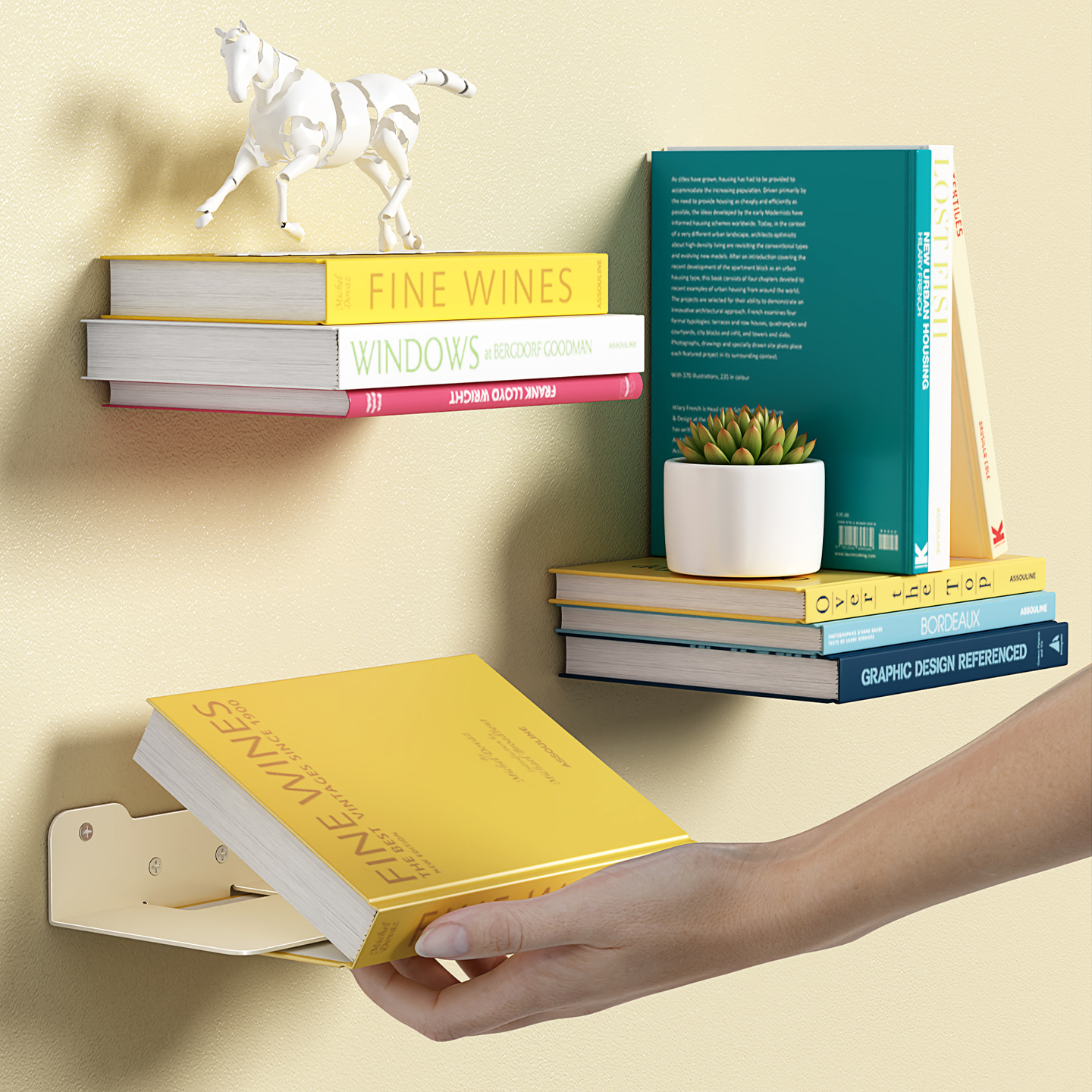 墙上置物架客厅墙壁打孔装饰隔板墙面壁挂式架子隐形书架收纳挂墙