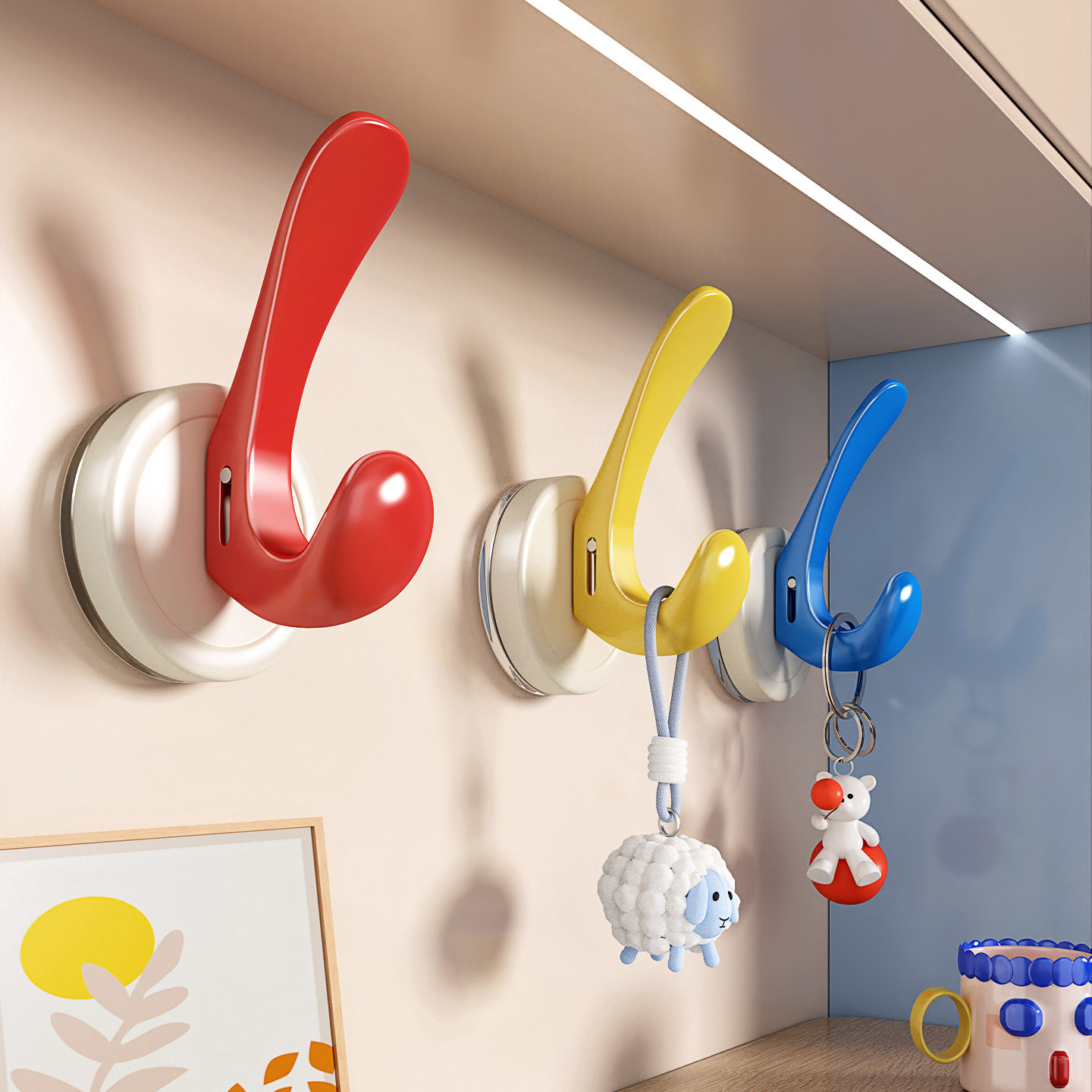 多巴胺吸盘挂钩无痕免打孔粘钩