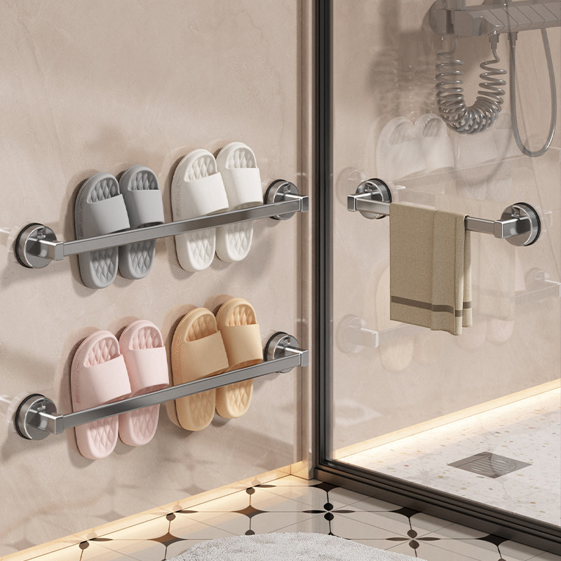 吸盘拖鞋架浴室免打孔卫生间置物架厕所鞋子沥水收纳神器拖鞋挂架,收纳整理,整理架/置物架/收纳架,淘宝优惠券,粉丝福利购,淘宝优惠卷