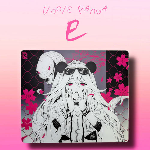 Uncle Panda-巳蛇年限定钢化玻璃鼠标垫桌垫办公电竞游戏FPS专用
