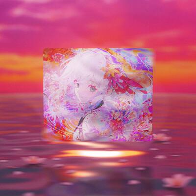 HachiwareHanabi钢化玻璃鼠标垫