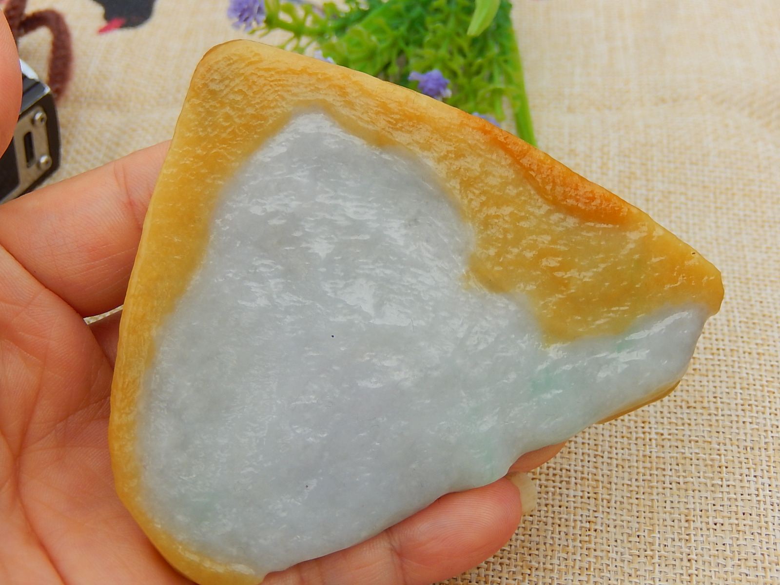 翡翠毛料玉石色料冰种原石明料手镯芯飘绿飘花红翡牌子紫罗兰挂件
