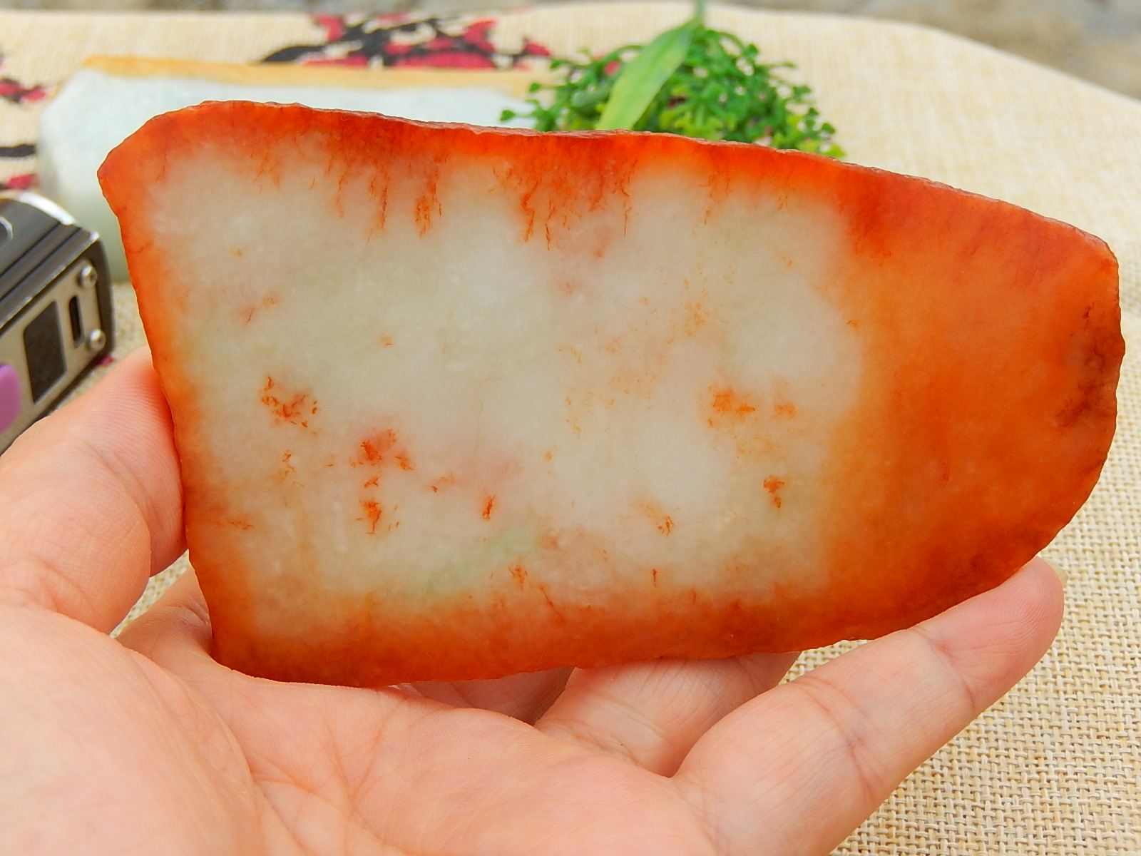 翡翠毛料玉石色料冰种原石明料手镯芯飘绿飘花红翡牌子紫罗兰挂件