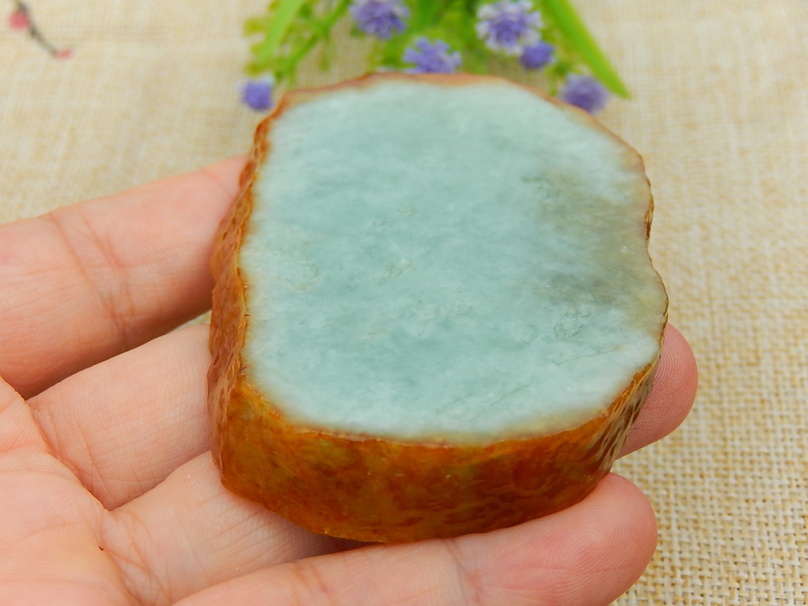 翡翠毛料玉石色料冰种原石明料手镯芯飘绿飘花红翡牌子紫罗兰挂件